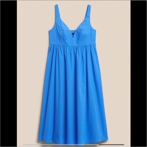 Banana Republic Vibrant Blue Midi Dress